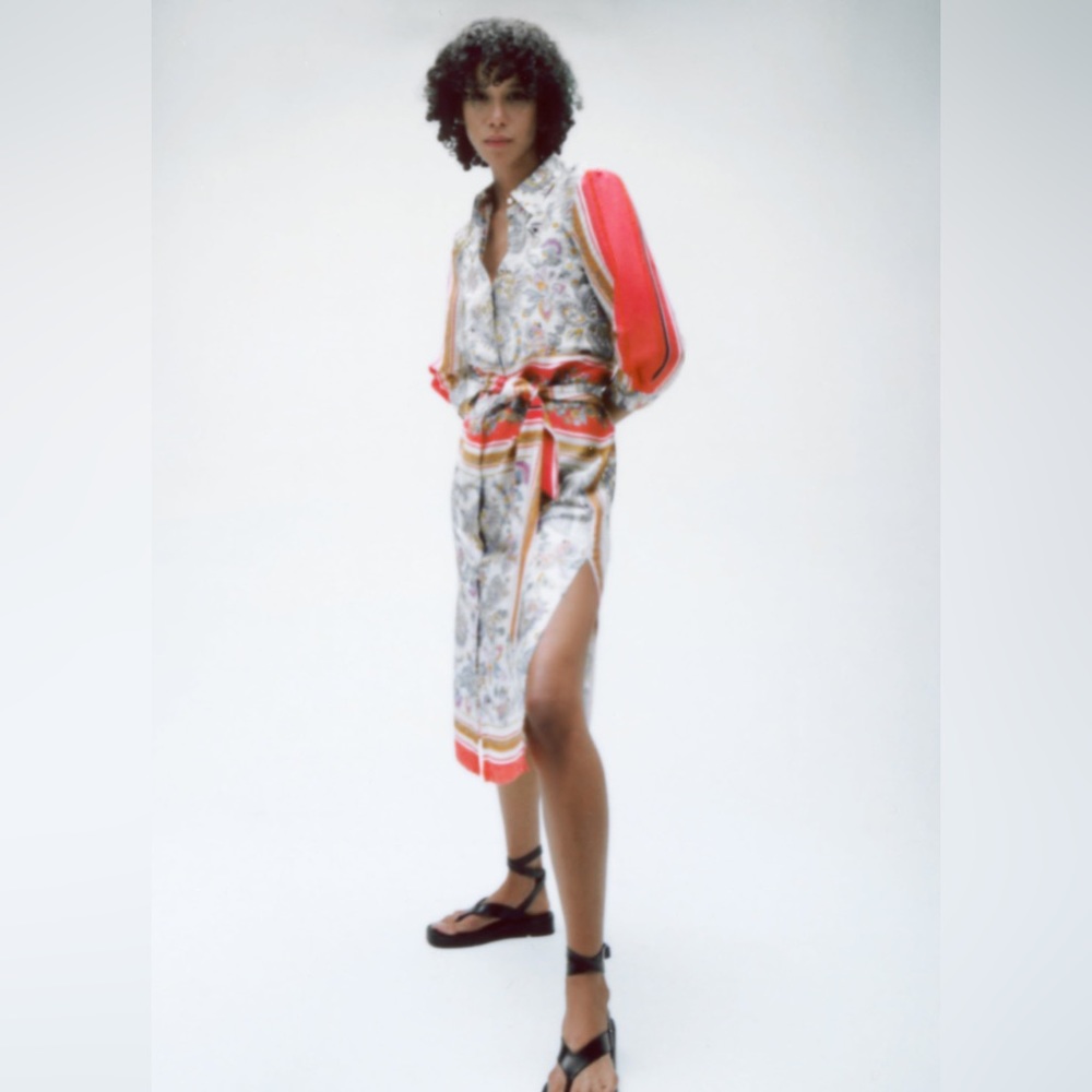 Zara print dress